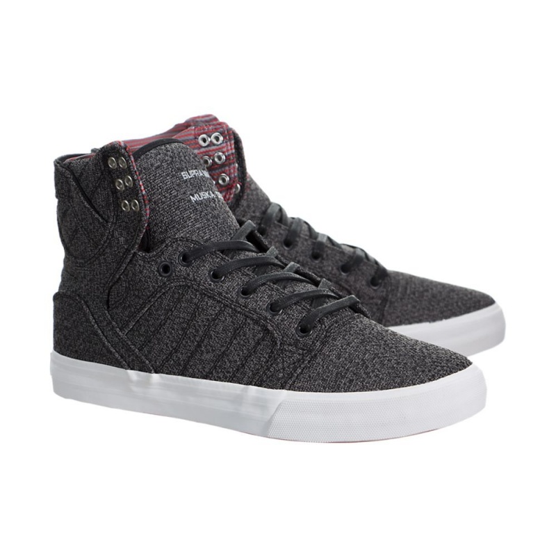 Cano Alto Supra SkyTop Feminino Cinzentas | VCSLM8521