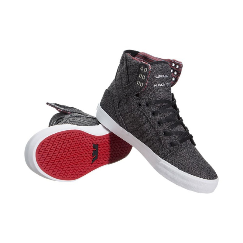 Cano Alto Supra SkyTop Feminino Cinzentas | VCSLM8521