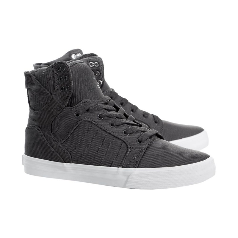 Cano Alto Supra SkyTop Feminino Cinzentas | CHDXJ9237