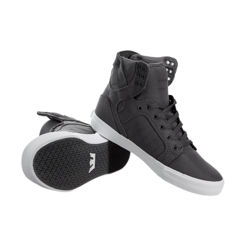 Cano Alto Supra SkyTop Feminino Cinzentas | CHDXJ9237