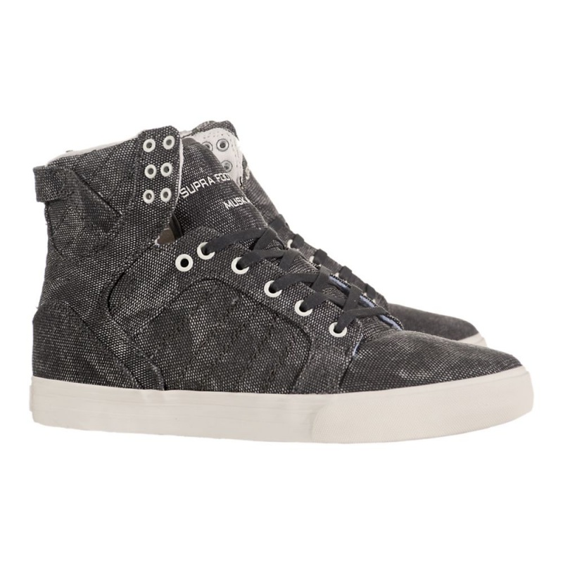 Cano Alto Supra SkyTop Feminino Cinzentas | QSAPR8310