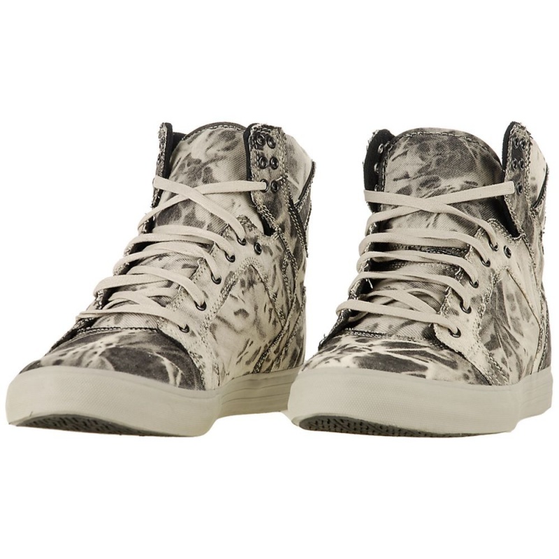 Cano Alto Supra SkyTop Feminino Cinzentas | TQLOG5703