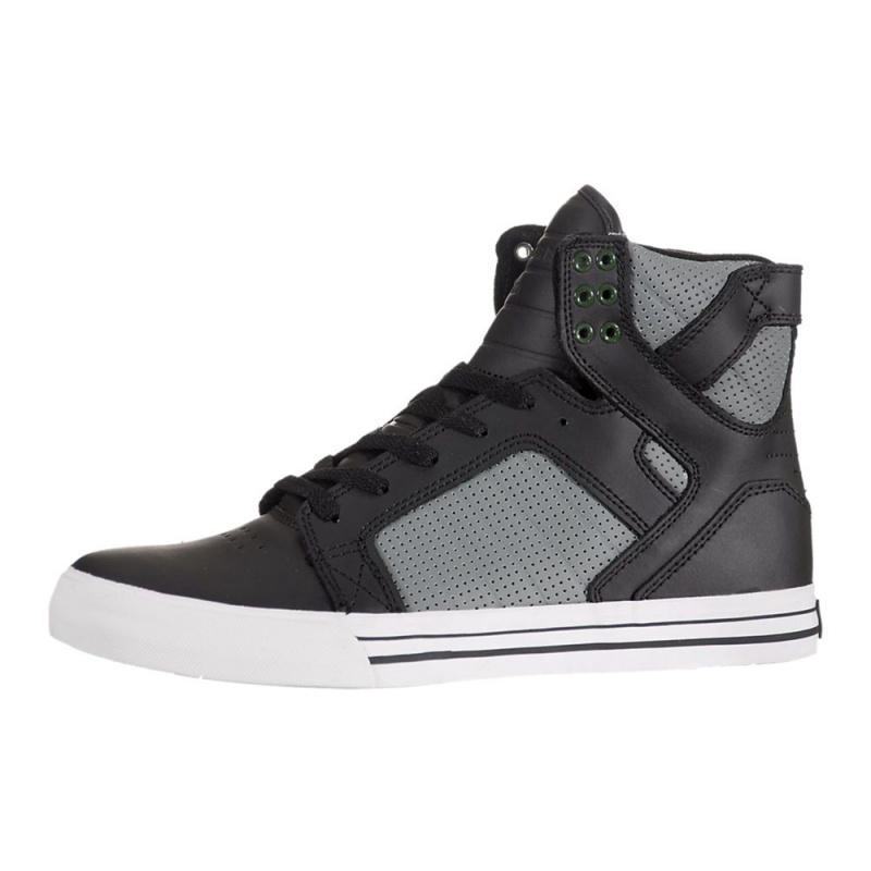 Cano Alto Supra SkyTop Feminino Pretas Cinzentas | LSVTB7068