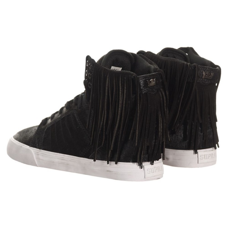 Cano Alto Supra SkyTop Feminino Pretas | TNUDX7563