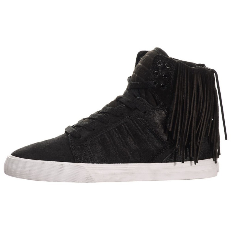 Cano Alto Supra SkyTop Feminino Pretas | TNUDX7563