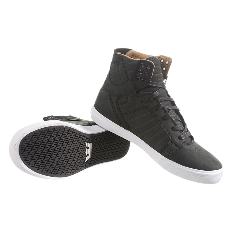 Cano Alto Supra SkyTop Feminino Pretas | HIVDZ7906