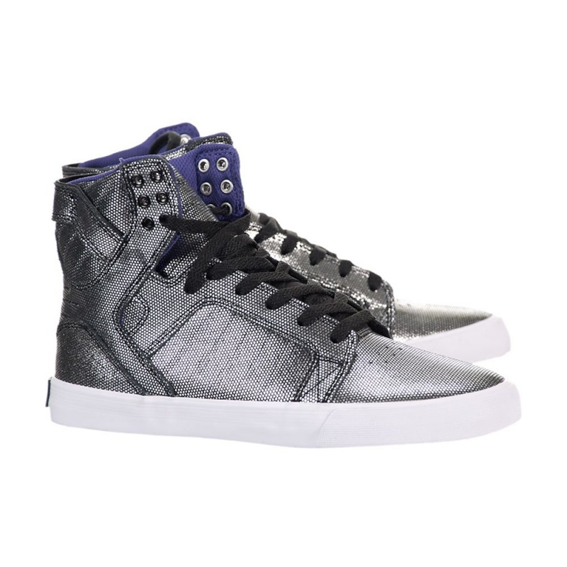 Cano Alto Supra SkyTop Feminino Pretas | ZRYIC4560