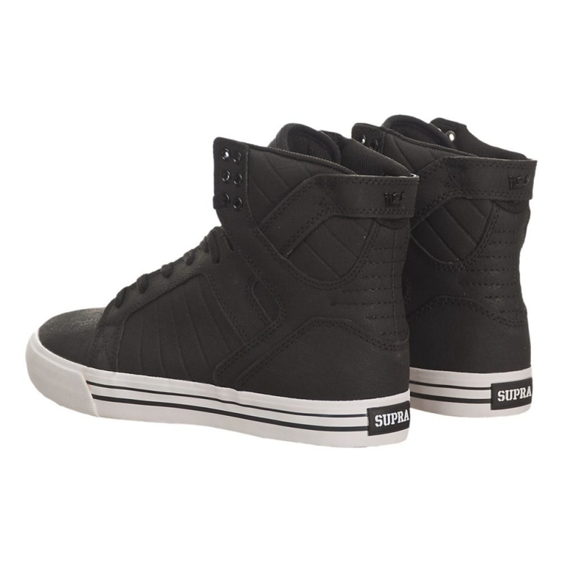 Cano Alto Supra SkyTop Feminino Pretas | THZCY6593