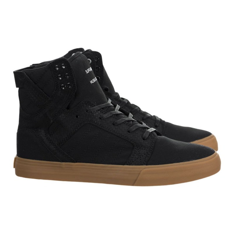 Cano Alto Supra SkyTop Feminino Pretas | QFCNJ8365