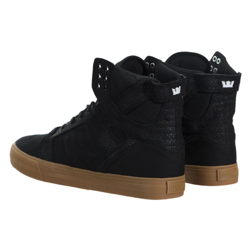 Cano Alto Supra SkyTop Feminino Pretas | QFCNJ8365