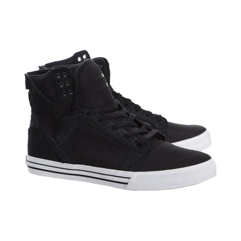 Cano Alto Supra SkyTop Feminino Pretas | OCLXT7160