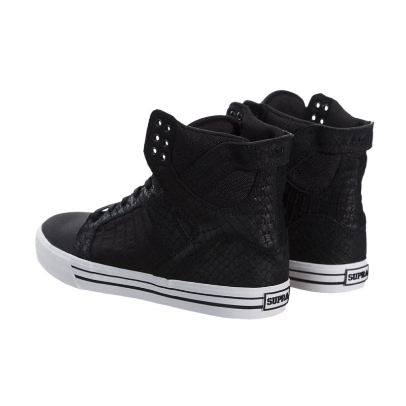 Cano Alto Supra SkyTop Feminino Pretas | OCLXT7160