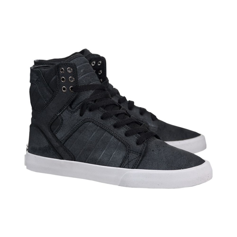 Cano Alto Supra SkyTop Feminino Pretas | WAXLI3042