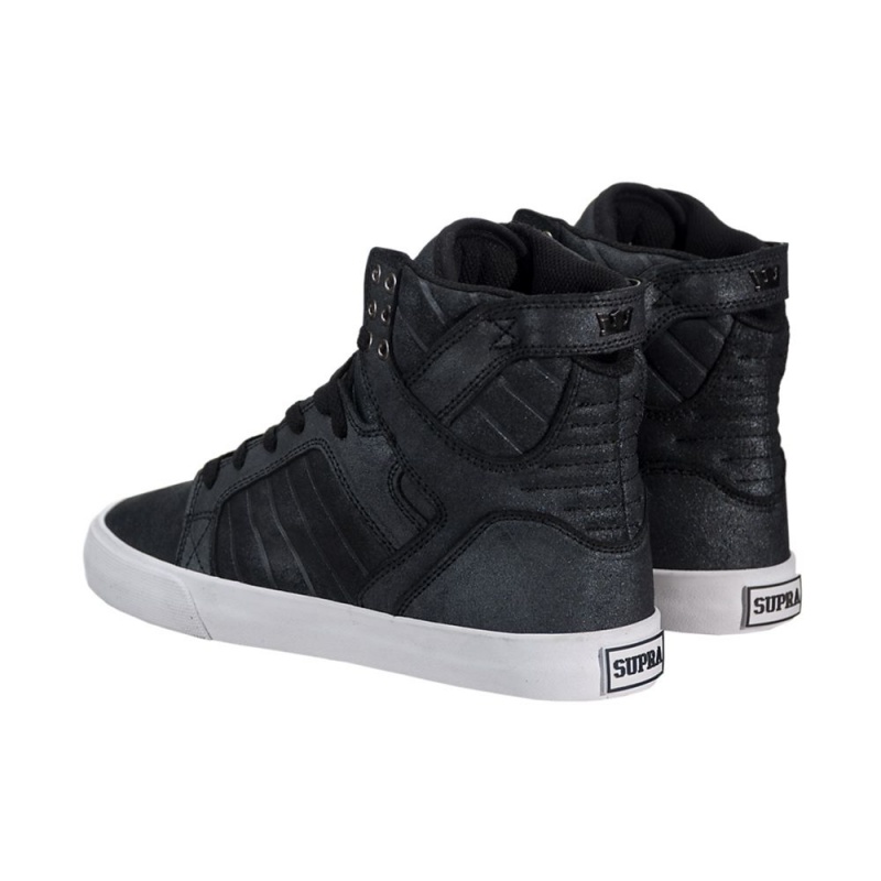 Cano Alto Supra SkyTop Feminino Pretas | WAXLI3042