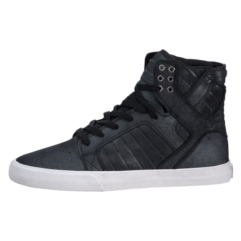 Cano Alto Supra SkyTop Feminino Pretas | WAXLI3042