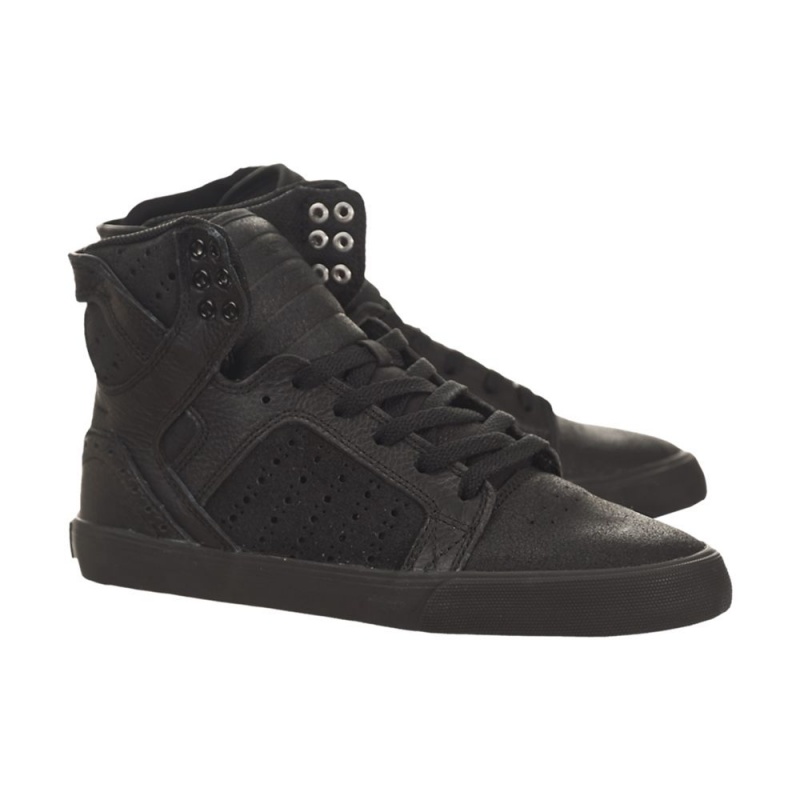 Cano Alto Supra SkyTop Feminino Pretas | YQESW5967