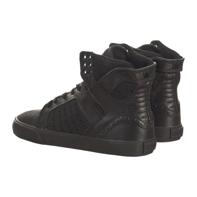 Cano Alto Supra SkyTop Feminino Pretas | YQESW5967