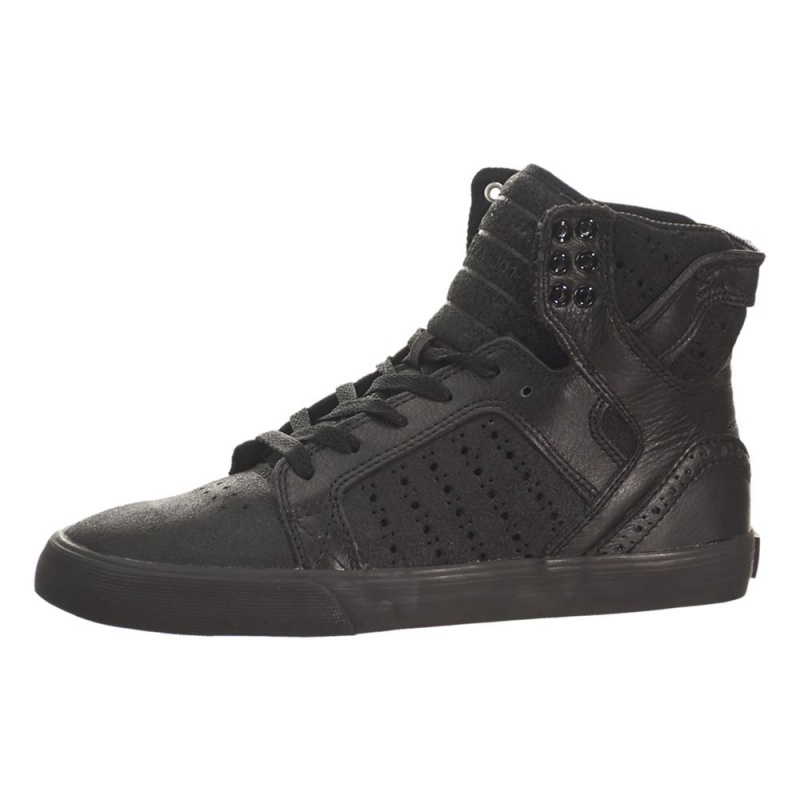 Cano Alto Supra SkyTop Feminino Pretas | YQESW5967