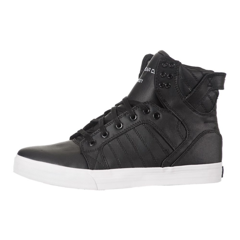 Cano Alto Supra SkyTop Feminino Pretas | LDOHF9307