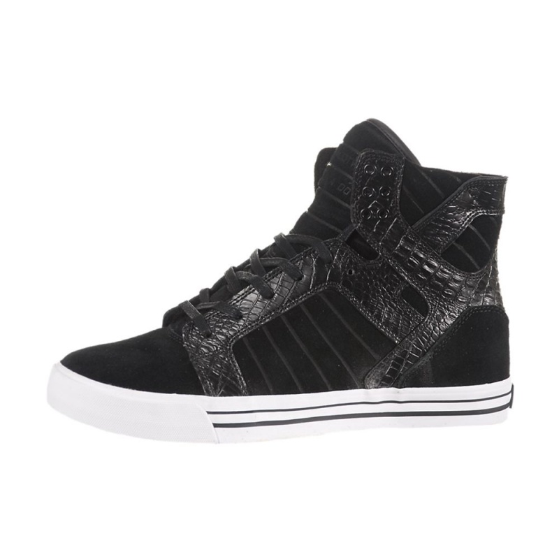 Cano Alto Supra SkyTop Feminino Pretas | OHQND6134