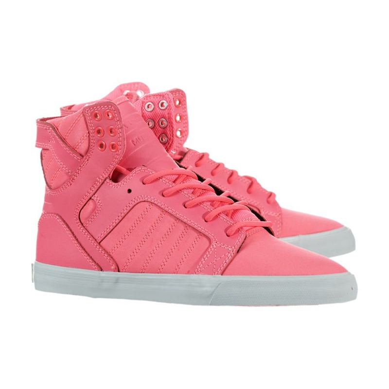 Cano Alto Supra SkyTop Feminino Rosa | JKPWH3549