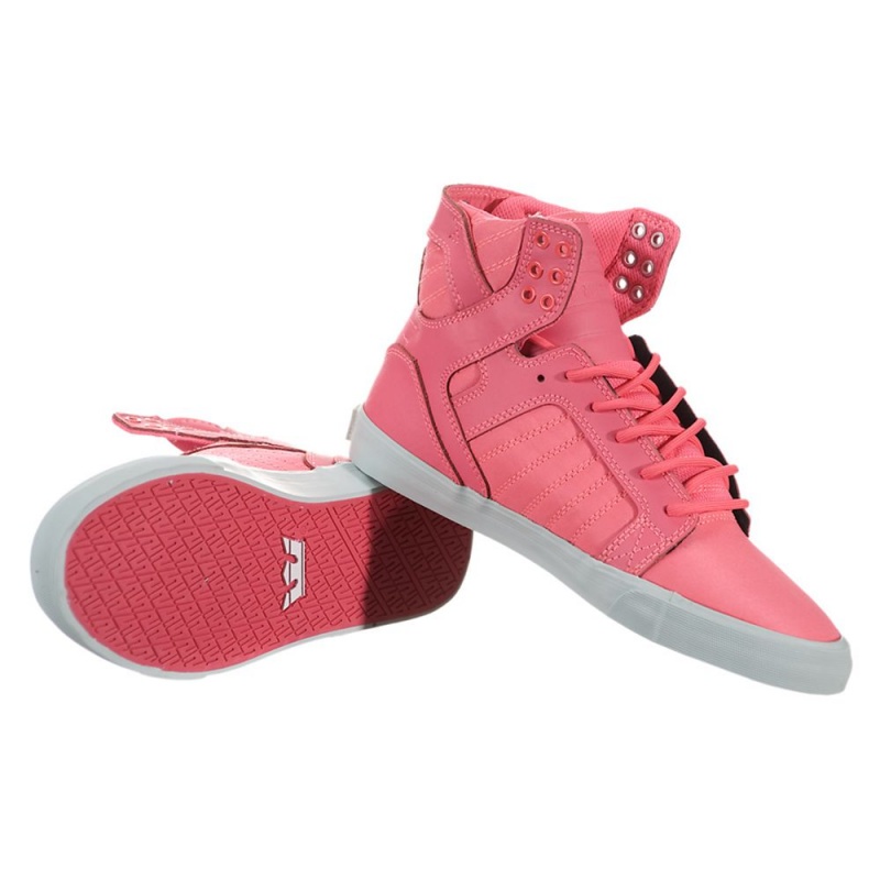 Cano Alto Supra SkyTop Feminino Rosa | JKPWH3549