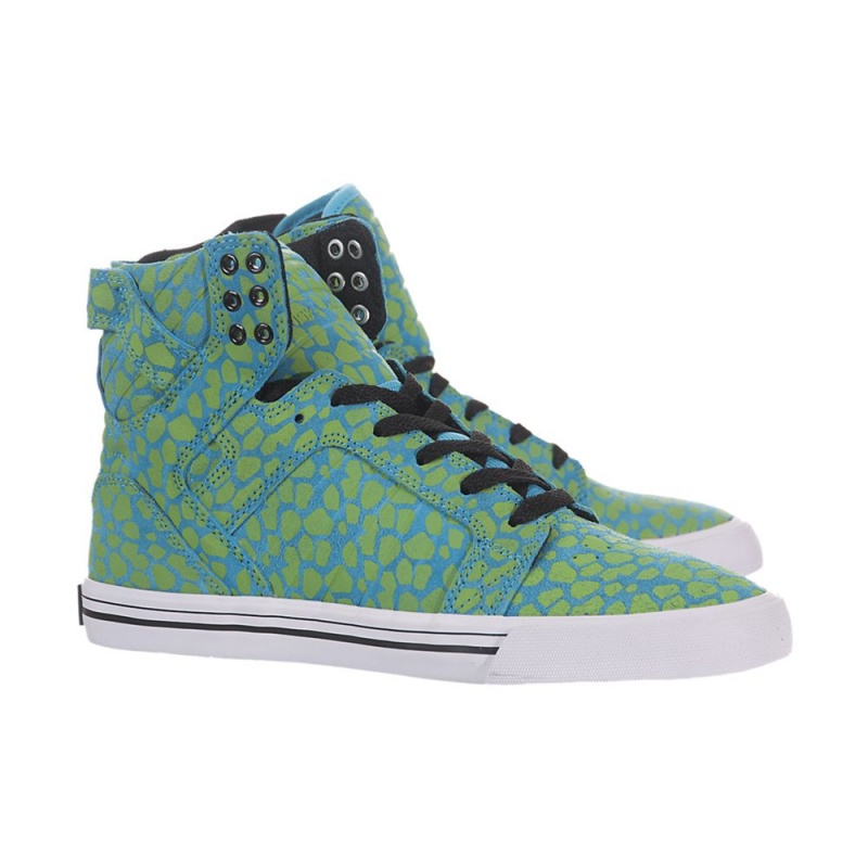 Cano Alto Supra SkyTop Feminino Turquesa | CSJNW0716