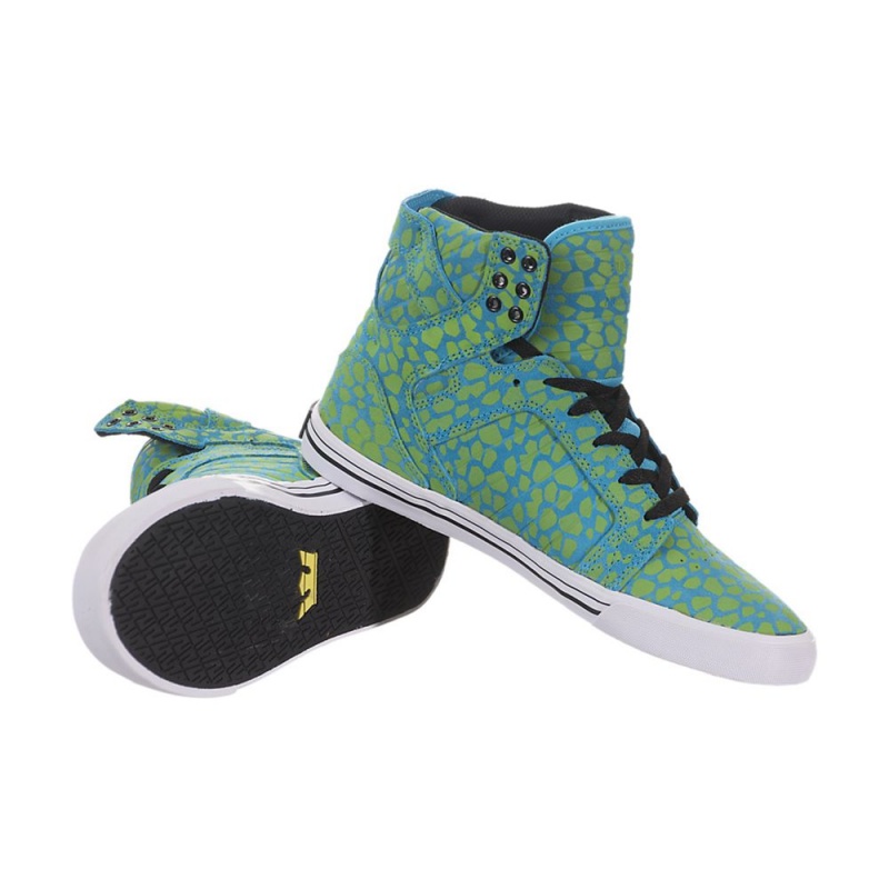 Cano Alto Supra SkyTop Feminino Turquesa | CSJNW0716