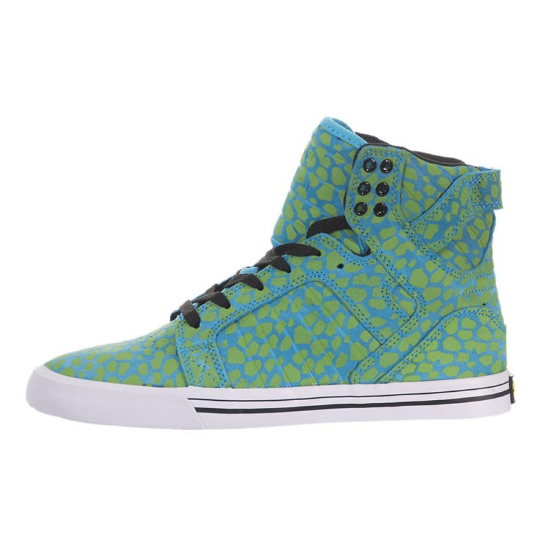 Cano Alto Supra SkyTop Feminino Turquesa | CSJNW0716