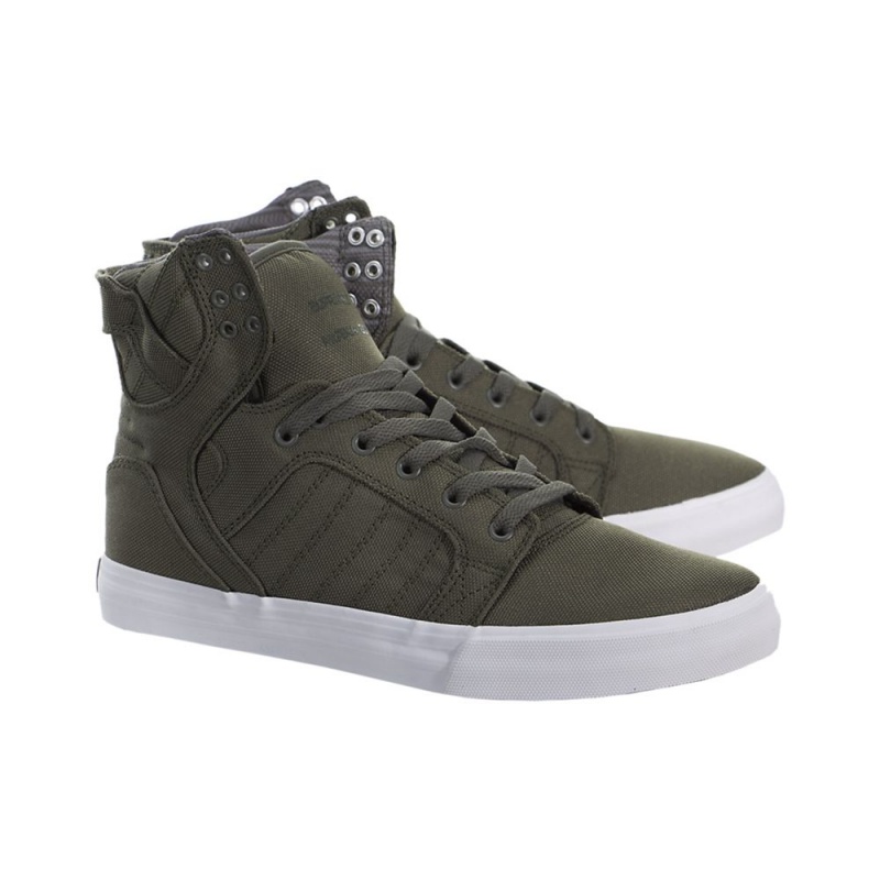 Cano Alto Supra SkyTop Feminino Verdes | CQBDO9380