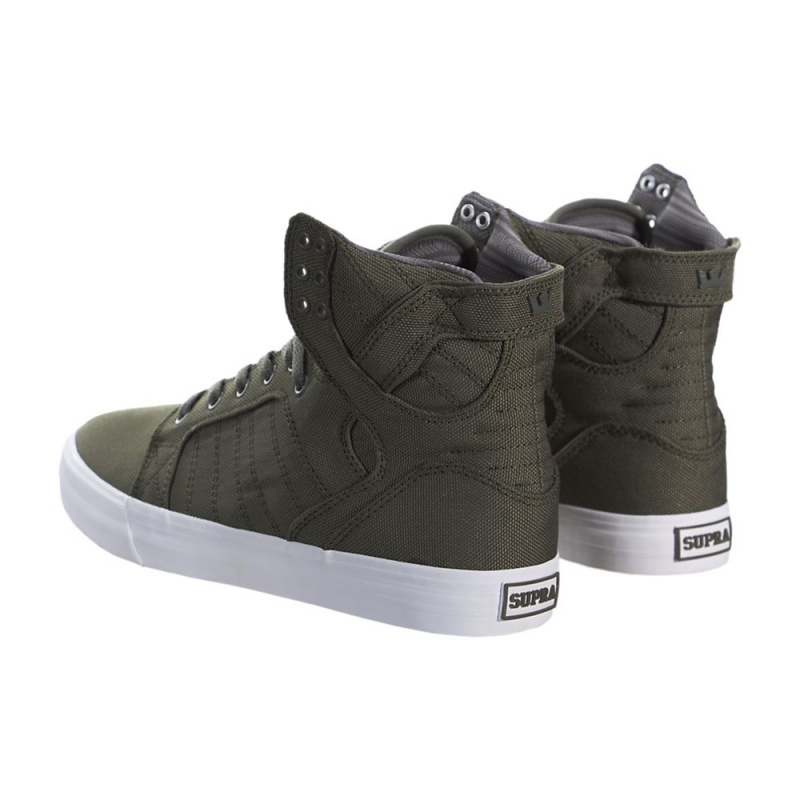 Cano Alto Supra SkyTop Feminino Verdes | CQBDO9380