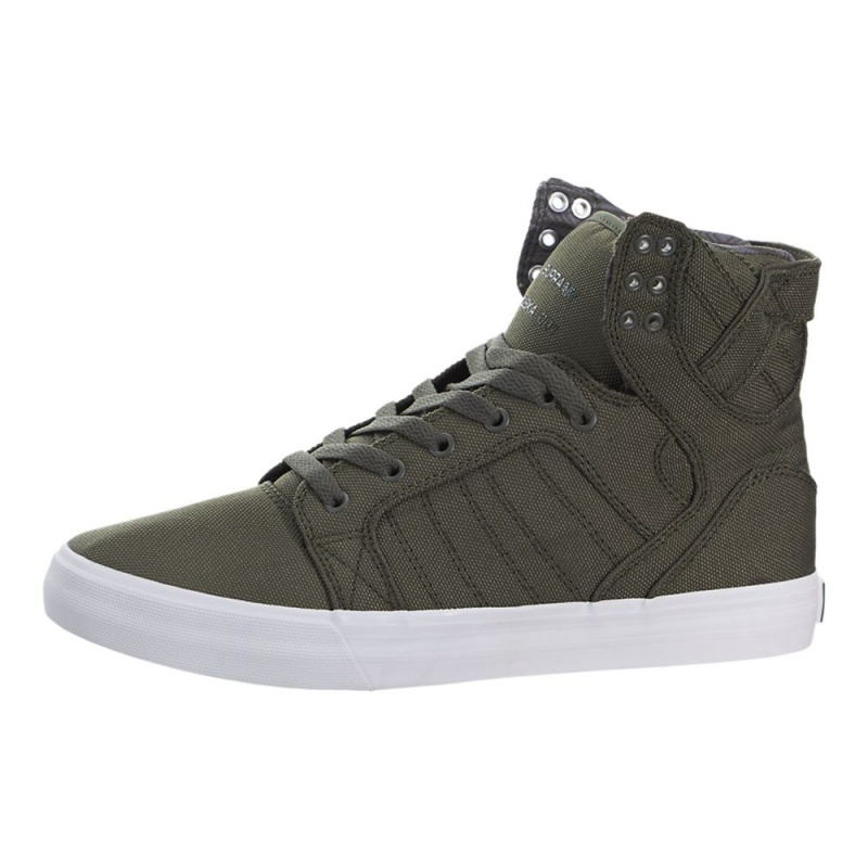 Cano Alto Supra SkyTop Feminino Verdes | CQBDO9380