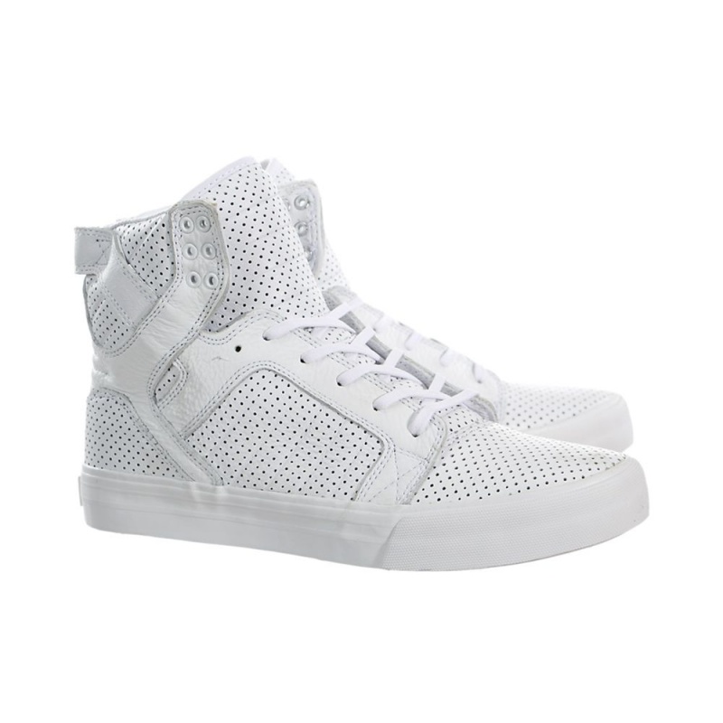 Cano Alto Supra SkyTop HF Feminino Branco | YVNCM3876