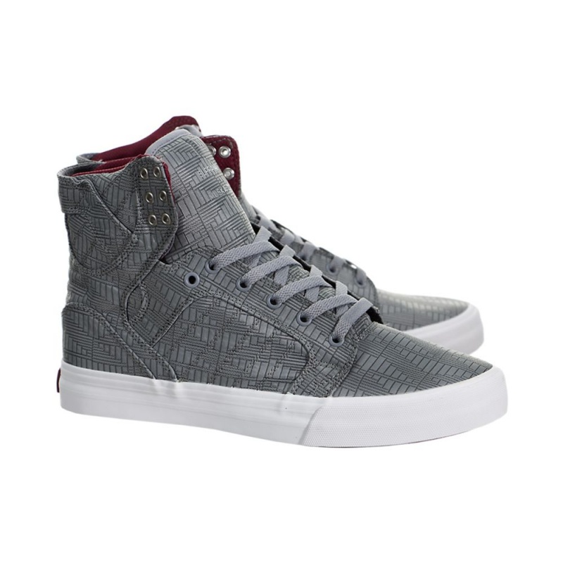 Cano Alto Supra SkyTop HF Feminino Cinzentas | VMCAL9236