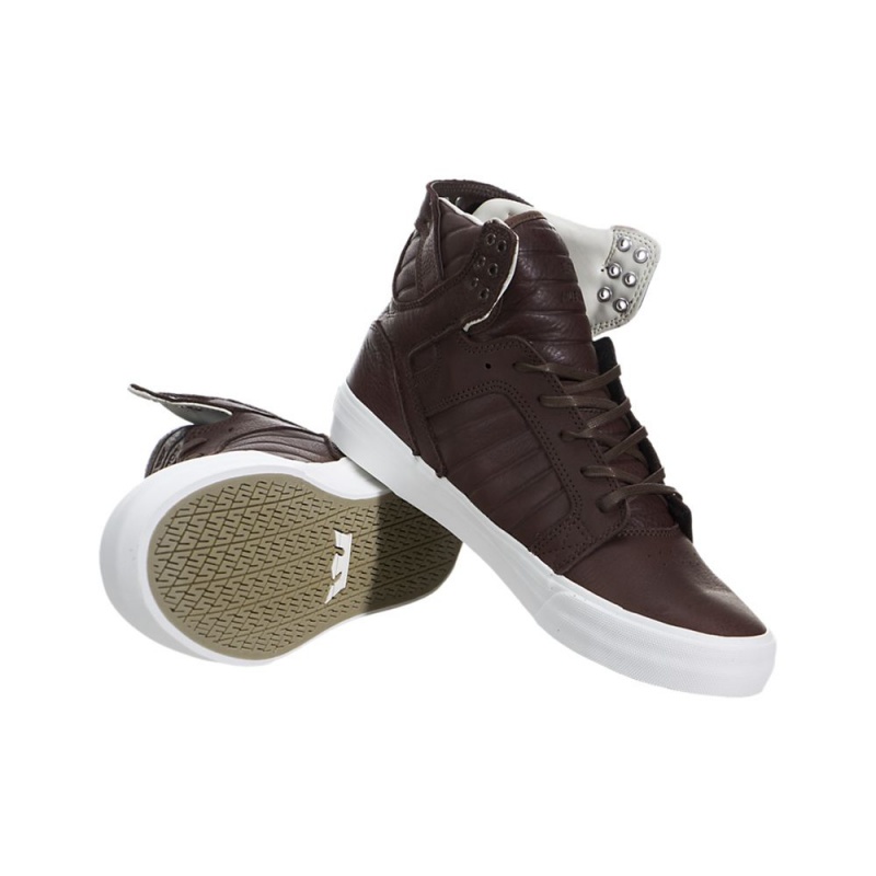 Cano Alto Supra SkyTop HF Masculino Marrom | PIFMS0594