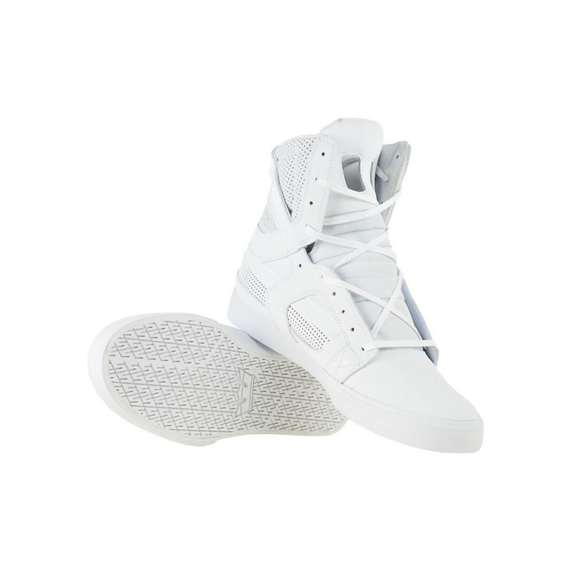 Cano Alto Supra SkyTop II Feminino Branco | PWOHK1076