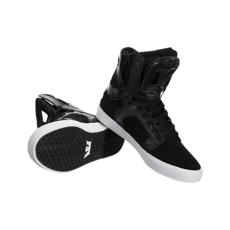 Cano Alto Supra SkyTop II Feminino Pretas | PQACE7243