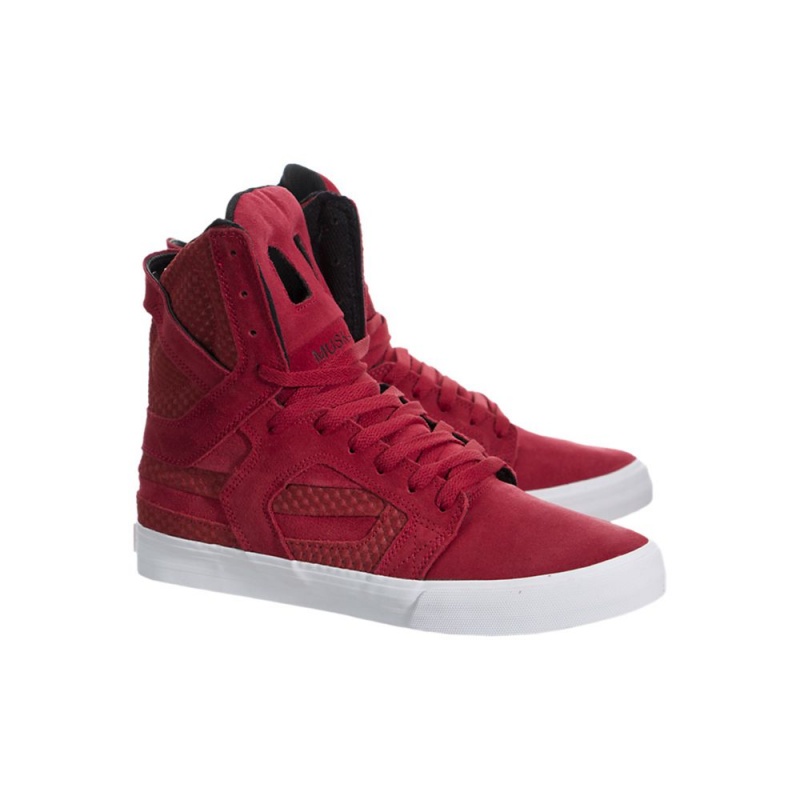 Cano Alto Supra SkyTop II Masculino Vermelhas | ZSAPH7465