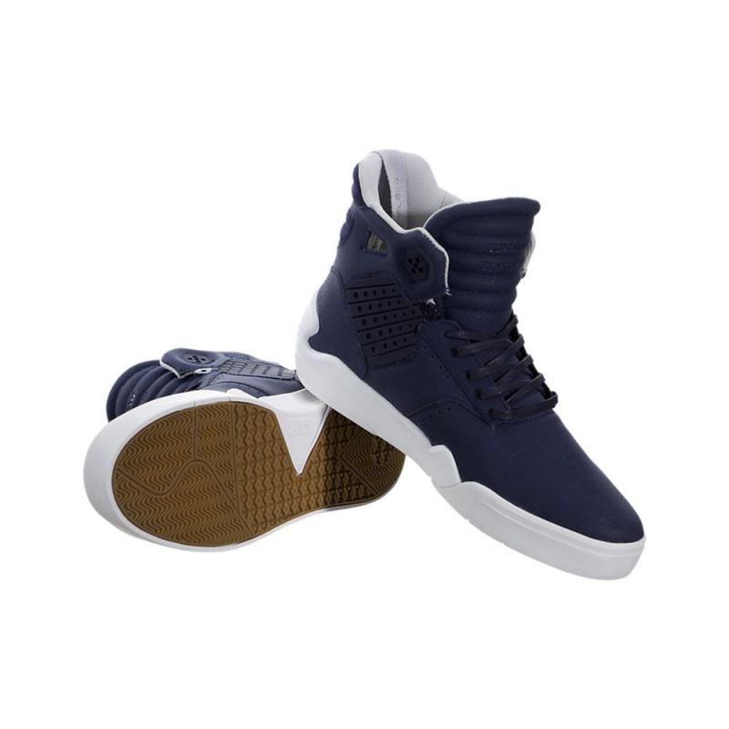 Cano Alto Supra SkyTop IV Feminino Azul Marinho | ZPCVJ7208