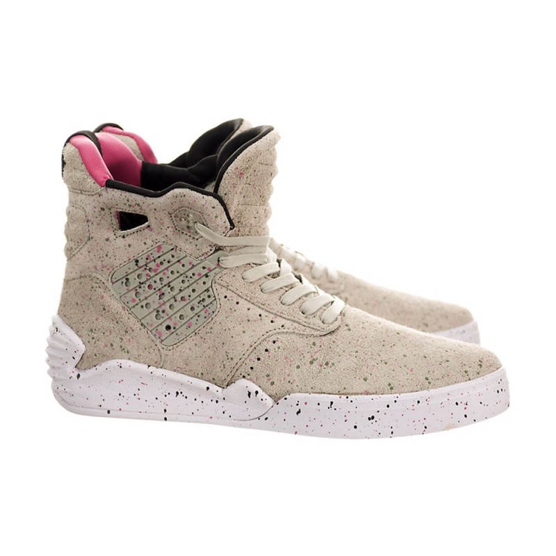 Cano Alto Supra SkyTop IV Feminino Caqui | CLXQR6325