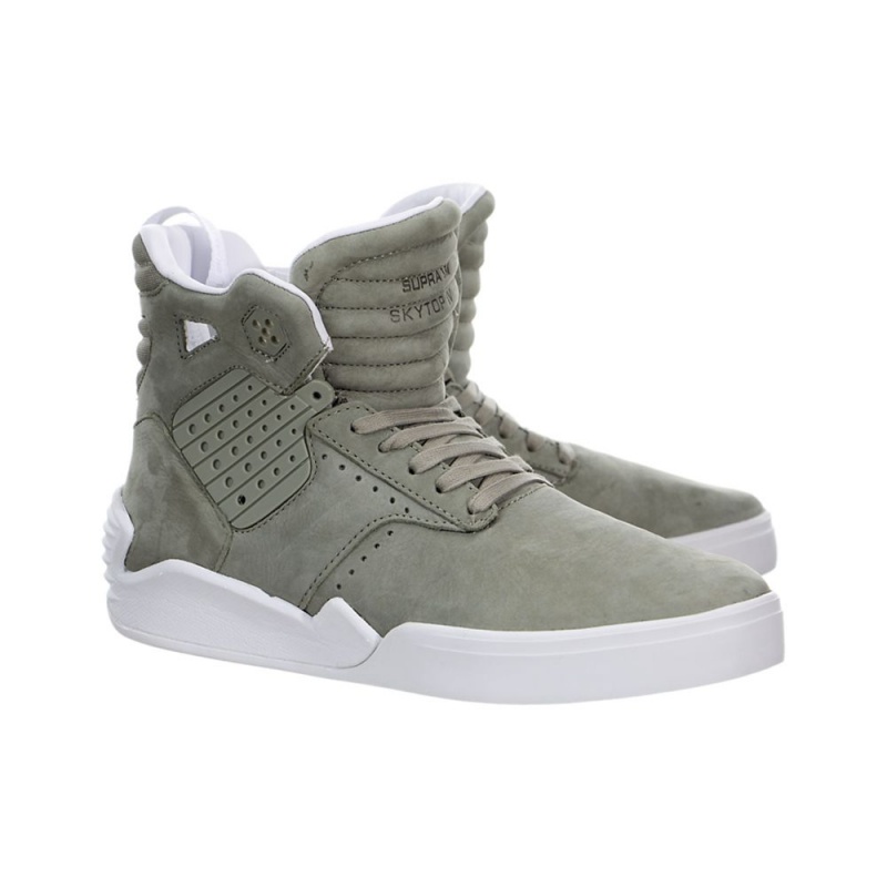 Cano Alto Supra SkyTop IV Masculino Verdes | UKBOX2437