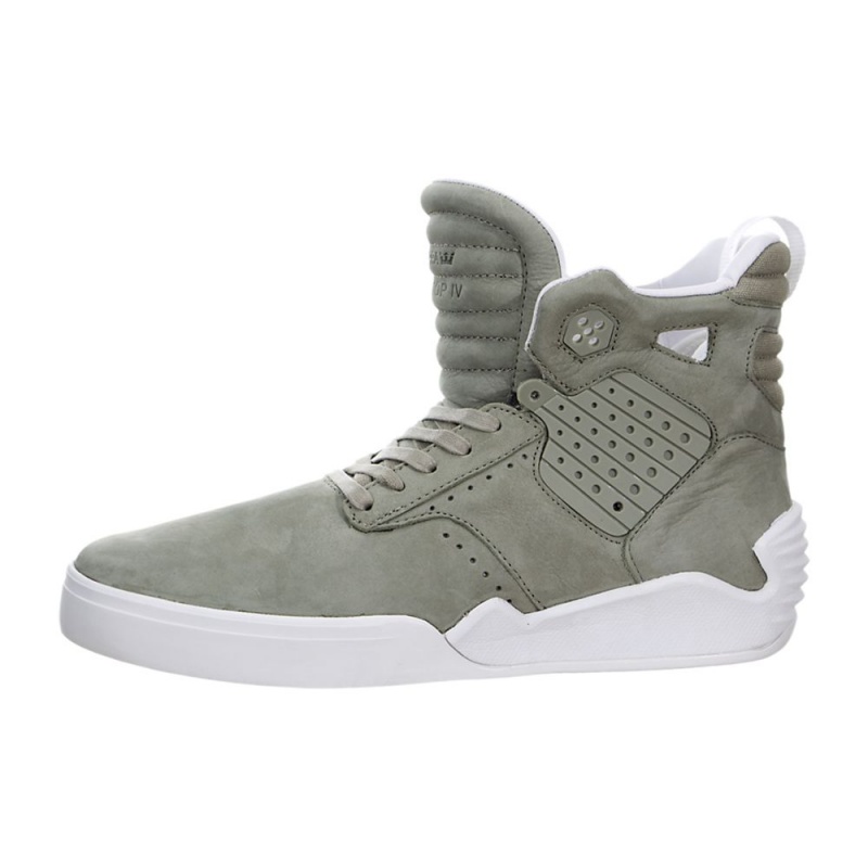 Cano Alto Supra SkyTop IV Masculino Verdes | UKBOX2437