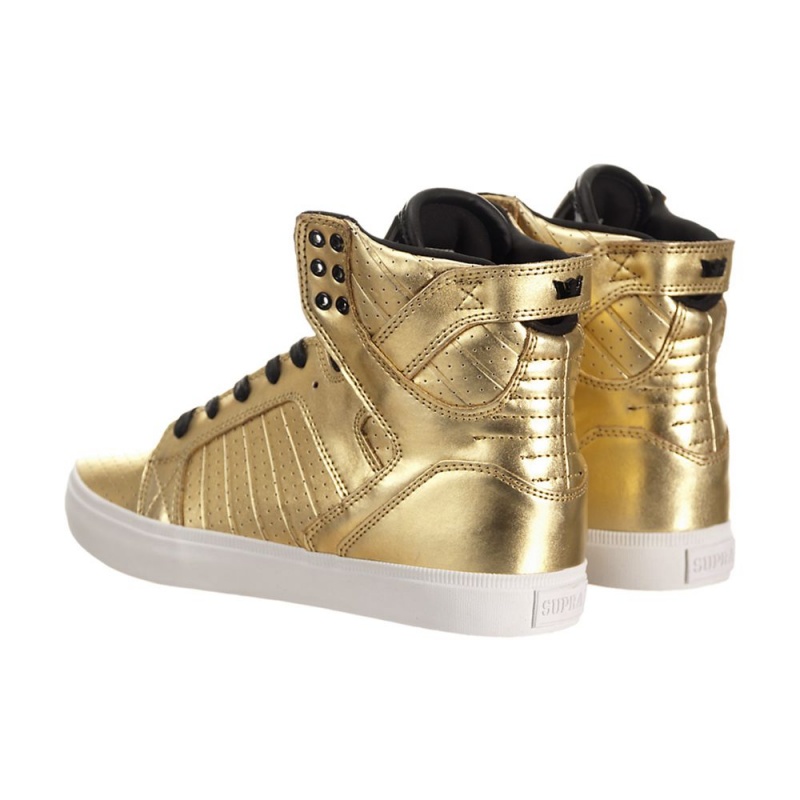 Cano Alto Supra SkyTop LS Feminino Douradas | VGUPQ2318