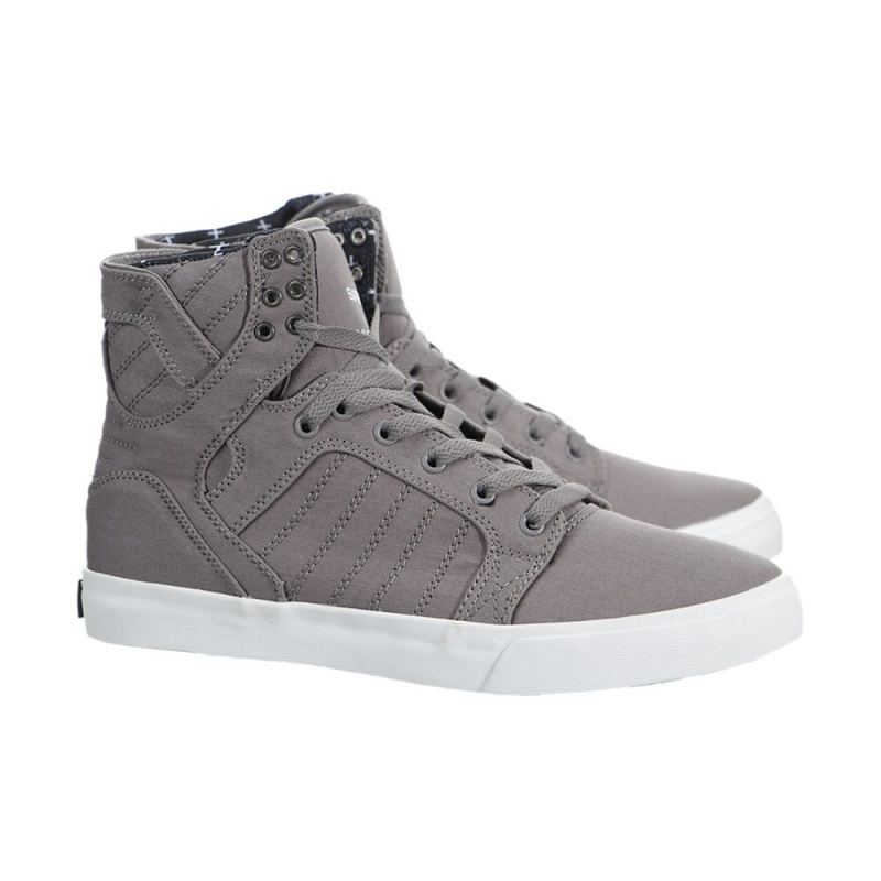 Cano Alto Supra SkyTop Masculino Cinzentas | EITRH3564