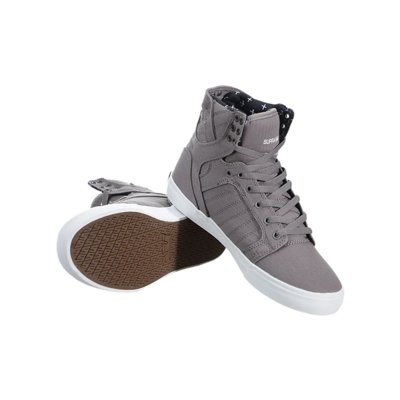 Cano Alto Supra SkyTop Masculino Cinzentas | EITRH3564