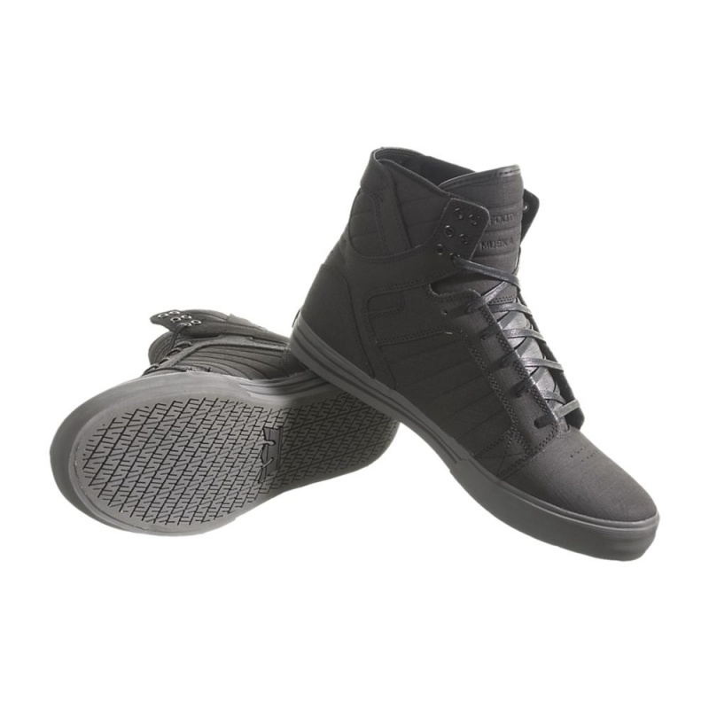 Cano Alto Supra SkyTop Masculino Pretas | DUXQF8361