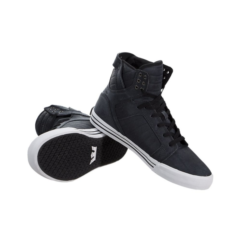 Cano Alto Supra SkyTop Masculino Pretas | EQXCW8951