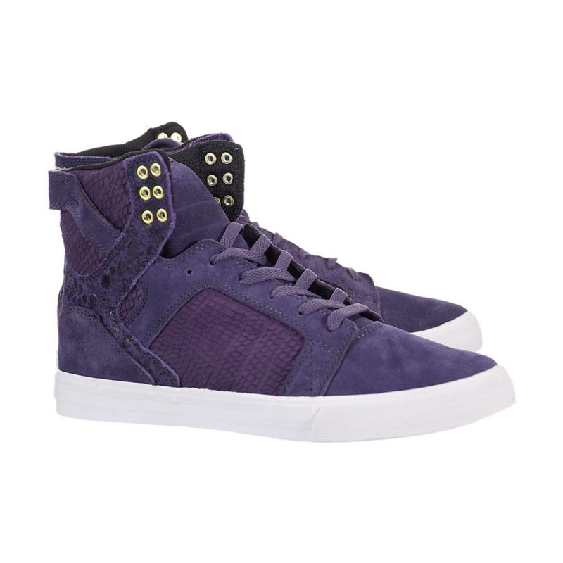 Cano Alto Supra SkyTop Masculino Roxo | ULMEB0912