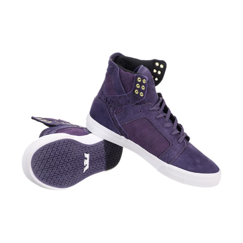 Cano Alto Supra SkyTop Masculino Roxo | ULMEB0912