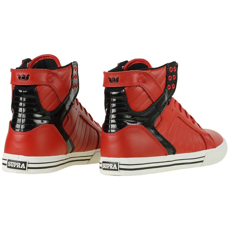 Cano Alto Supra SkyTop Masculino Vermelhas | BSEKY7241